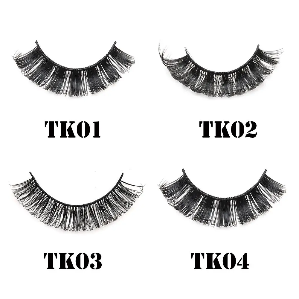 New Lashes DD Curl 10-23mm Russian Volumes False Eyelashes 3D Mink Eyelashes Reusable Fluffy False Lashes eyelashes extensions