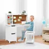 Kids Study Desk with chair,  Children School Study Table with  Chair for 3-8 Years Old, Study Writing Table for Home School Use 1
