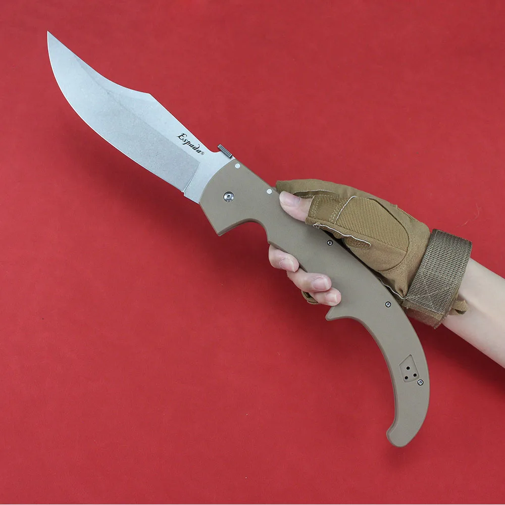 Espada L/XL Cold Folding Tactical Knife AUS10A Steel Large Outdoor Military Hunting Survival Multipurpose Knives for Men Tools 3