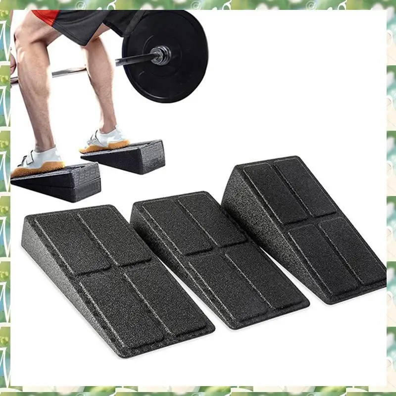3Pcs Yoga Bricks Squat Wedge Blocks Slant Board Adjustable Non-Slip Foot Stretcher For Gym Fitness Yoga Parts Accessories