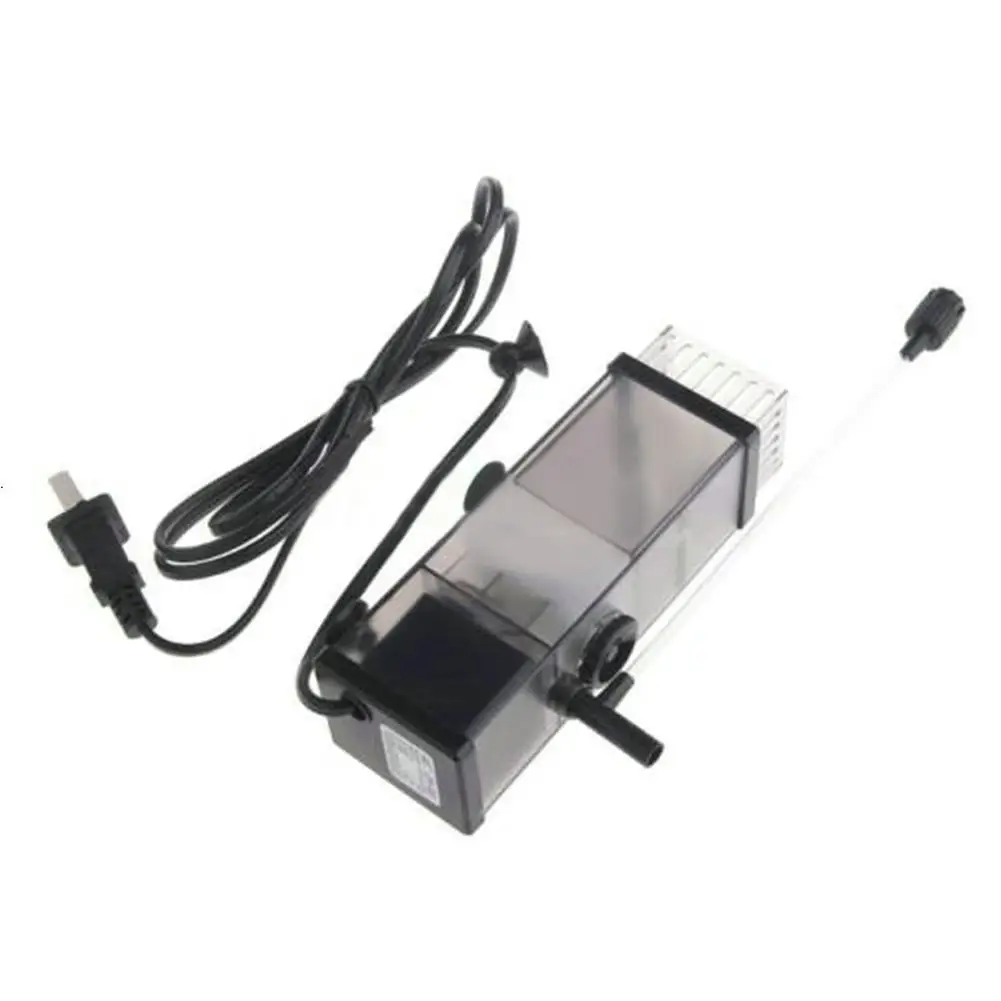 Aquarium Oil Film Remover Fish Tank Filter Surface Skimmer Remove Protein Water Air Oxygen Adjustable Water Pump Cotton