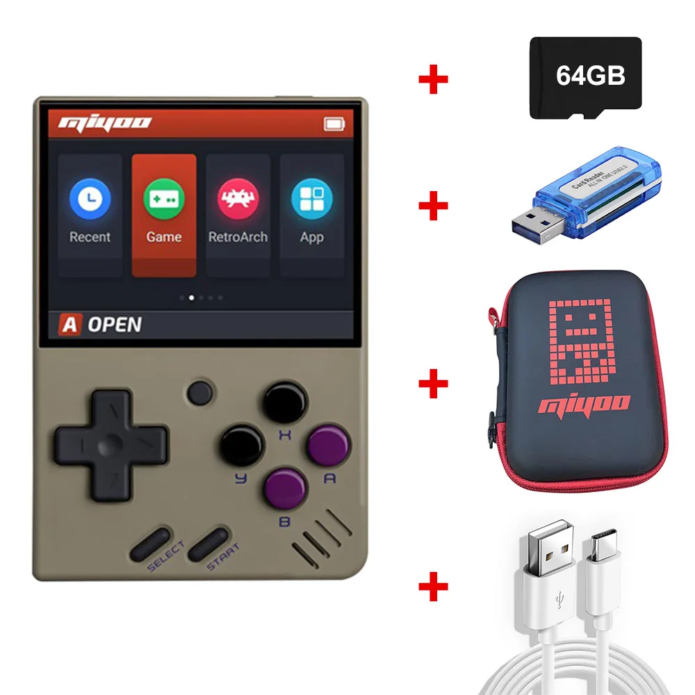 Miyoo Mini In Stock PS Handheld GBA Console Mini Nostalgic FC Retro Open Source Handheld 2.8 Inch IPS Player Pocket Game Console 