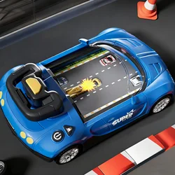 Children's Interactive Racing Adventure Car Toy - Educational Obstacle Course Gift (Blue car)