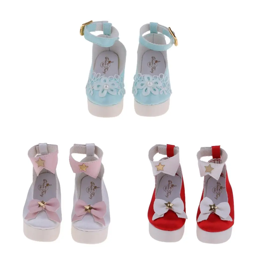 

Fashion Handmade Doll High Heeled Shoes /3 Dolls Dress Up Accessory