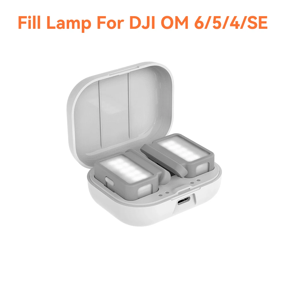 

Fill Light With Charging Box For DJI Osmo Mobile 6 OM5/4SE Soft Warm Light Adjustable Brightness OM 6 Accessories