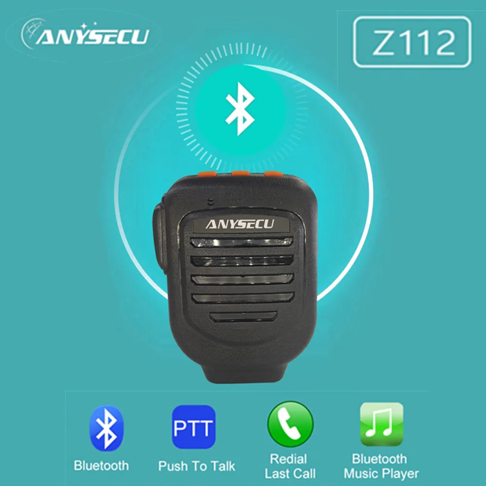 

ANYSECU Z112 Wireless Microphone for Android IOS System 3G 4G Network Radio With 360° Ratation of Back Clip Work with APK