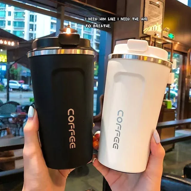 380/510ML Stainless Steel Thermal Mug Thermo for Coffee Water Bottle Leakproof Travel Drinkware Travel Thermal Mug 1