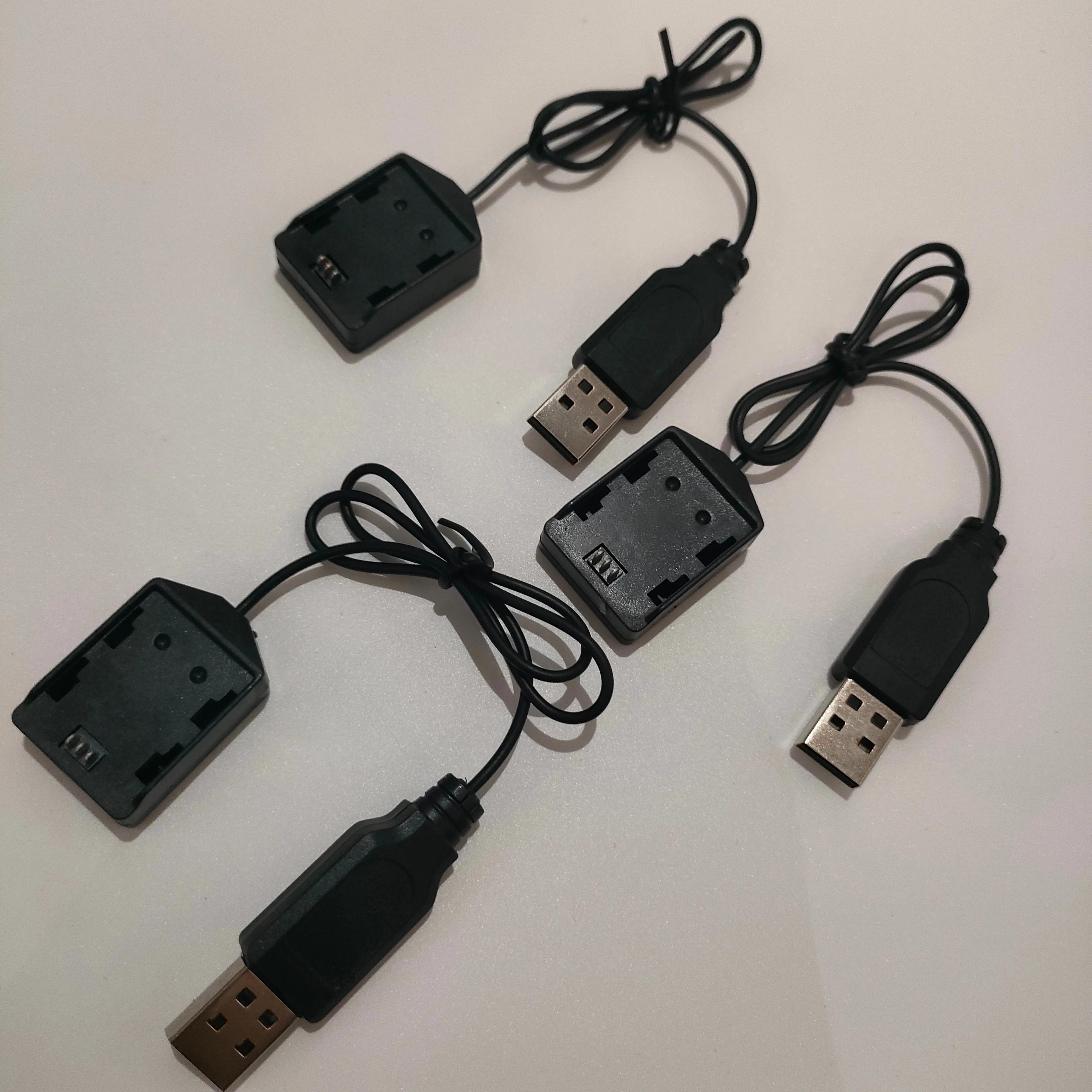 Trois câbles chargeur USB pour mini drone 4DRC V2 en éventail, lot de 3 pièces, éclairage studio