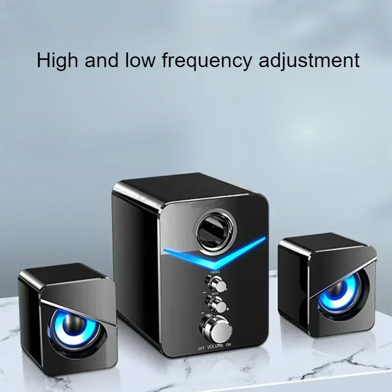 Computer Speaker Home Desktop Computer Laptop Universal Small Speaker Wired Desktop Subwoofer