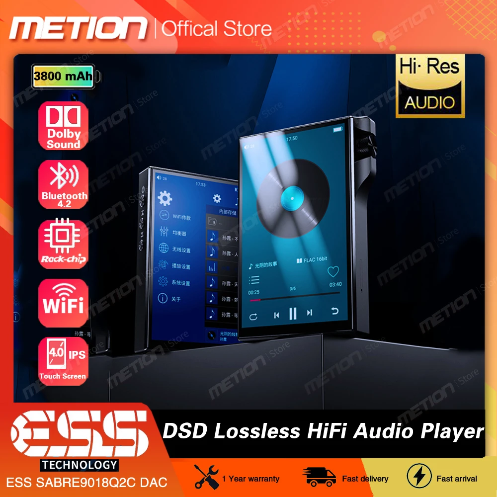 mp3 player online HiFi MP3 Player Bluetooth DSD Lossless Hi-Res Digital Audio Music Player Hi-Res Portable Audio Player Built-in 16GB Max 256GB sony walkman mp3