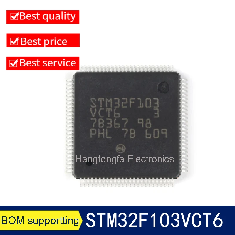Stm32F Stm32F103 Stm32F103Vct6 Lqfp-100 Cortex-M3 Microcontrollore A 32 Bit-Circuito Integrato Ic Chip Mcu