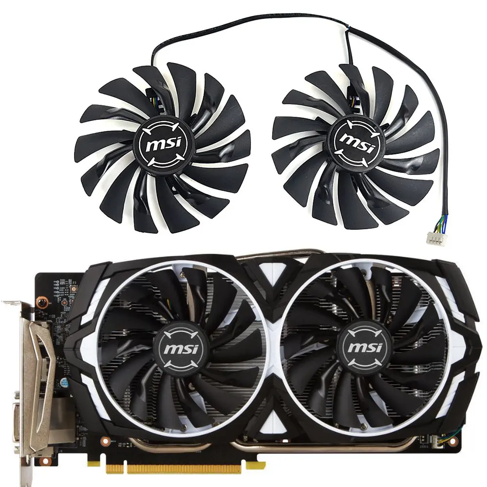 NEW 1SET 95MM PLD10010S12HH GTX 1060 ARMOR GPU Fan，For MSI GeForce GTX 1080TI 1080 1070TI 1070 1060 ARMOR Video card cooling fan