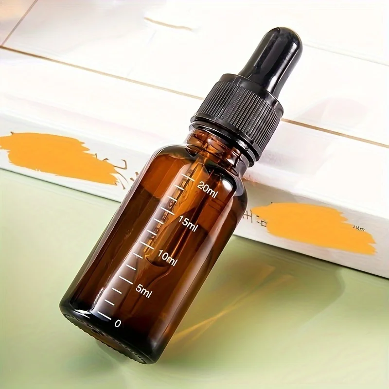 5ml-100ml Dropper Bottles With Scale Reagent Eye Drop Amber Glass Aromatherapy Liquid Pipette Bottle Refillable Bottles Travel dropper bottle