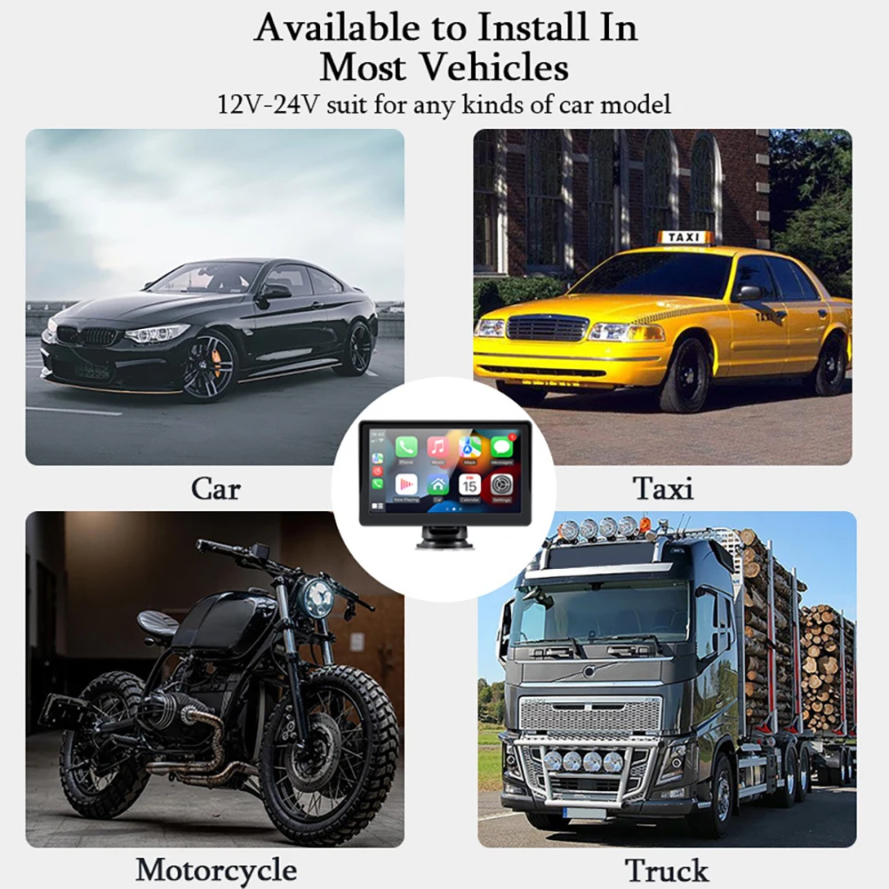 S9bdc2b78e227454fb54e780b3cff1ff13 Portable Car Radio Multimedia Video Player 7 Inch Wireless Carplay Android Touch Screen Universal Car Intelligent Systems