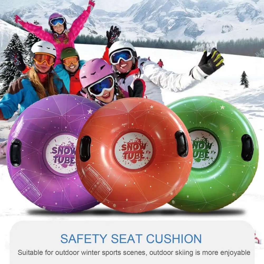 Safety Ski Seat Cushion Premium Heavy Duty Snow Sled Toboggan for Kids Adults Resistant Leakproof Great Load Bearing for Winter