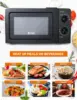 CHEF 0.6 Cubic Foot Microwave with 6 Power Levels, Small Microwave with Grip Handle, 600W Countertop Microwave with 3 2