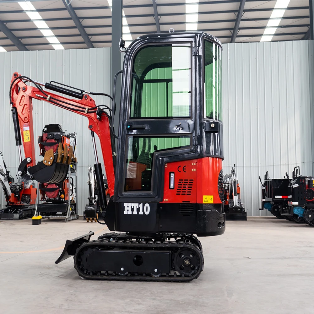 Hightop 1Ton Crawler-Type Mini Escavatore Idraulico Bagger Garden Digger