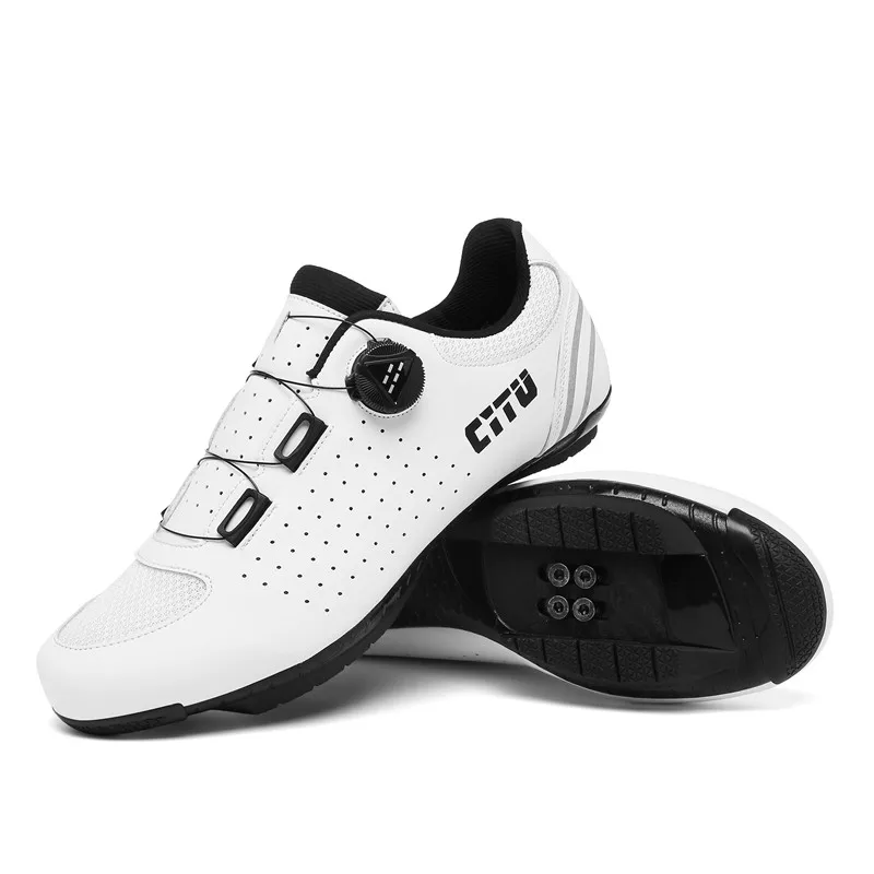 Mtb Cycling Sneaker Cleat Shoes Men Bicycle Shoes Speed Cycling Shoe Mountain Bike spd Racing Lock Footwear male black