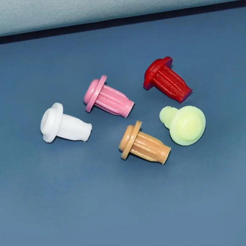 100Pcs Table Furniture Embedded Bumper Silicone Hole Plugs NonSlip Bumper Feet Pads Cabinet Door Grippers Enduring C7AC