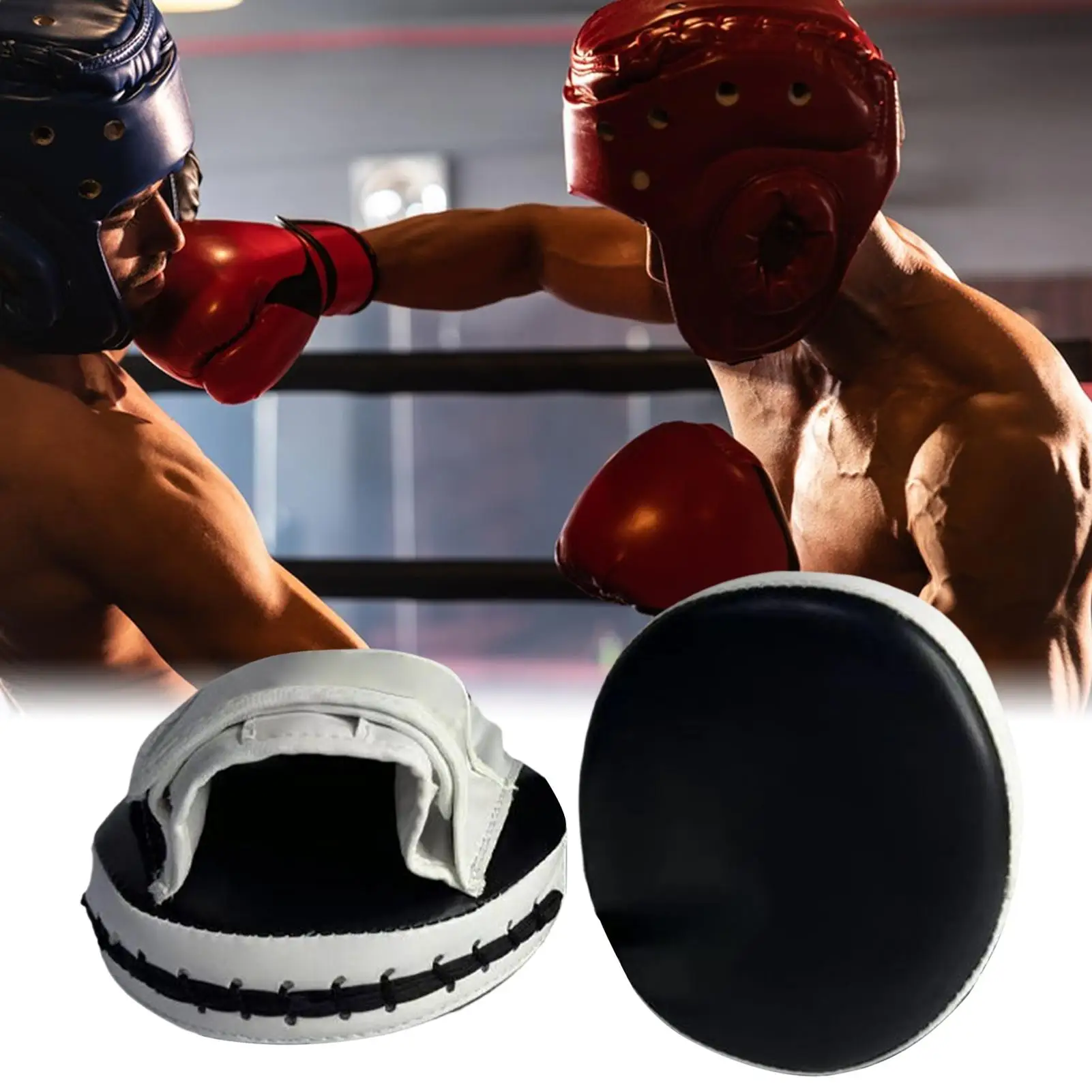 1pc Boxing Mitts Shock Absorption Kickboxing Strike Shield Training Focus Pads for Men Women Professional Fighters Fitness