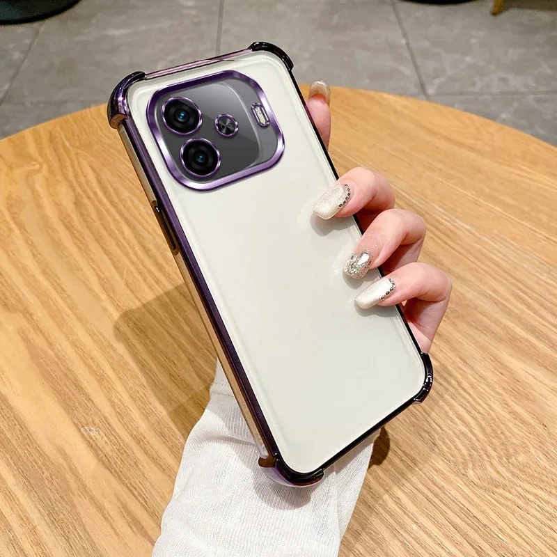 Clear Electroplate Shockproof Phone Case