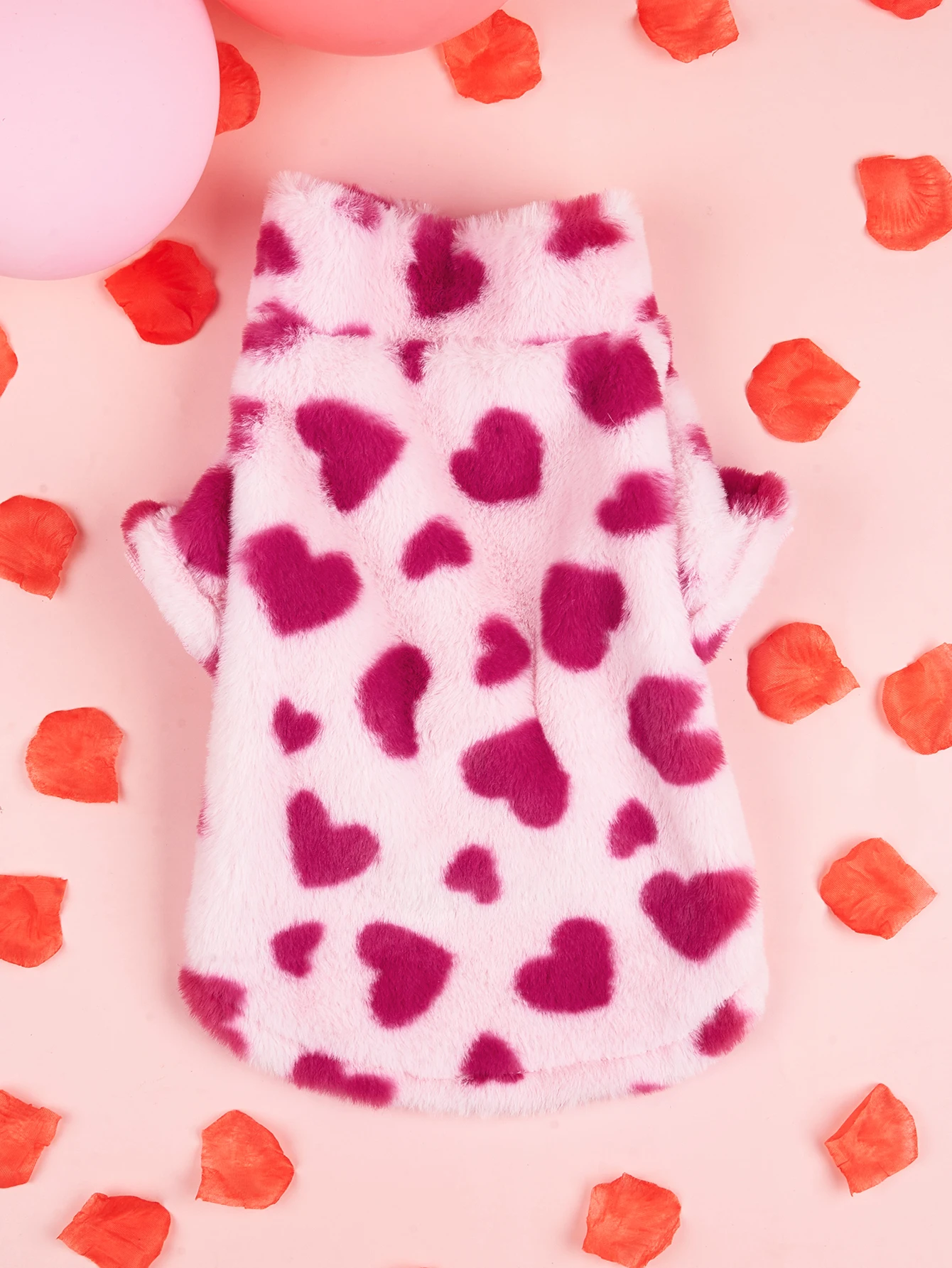 Valentine Plush Dog Hoodie 3