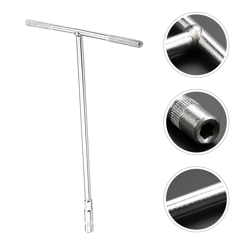 

T Handle Socket Metal Socket Handle Wrench Mechanism Repair Wrench Tool Portable Wrench