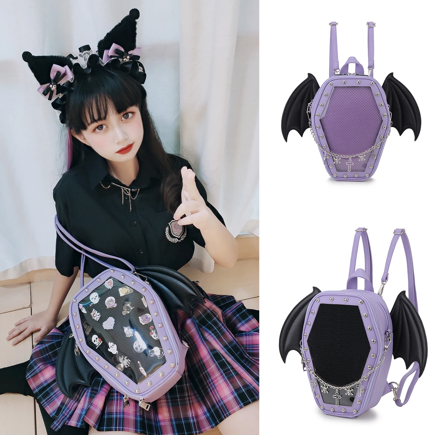 Bat Ita Bag - Pin Display Backpack & Purse – Bright Bat Design