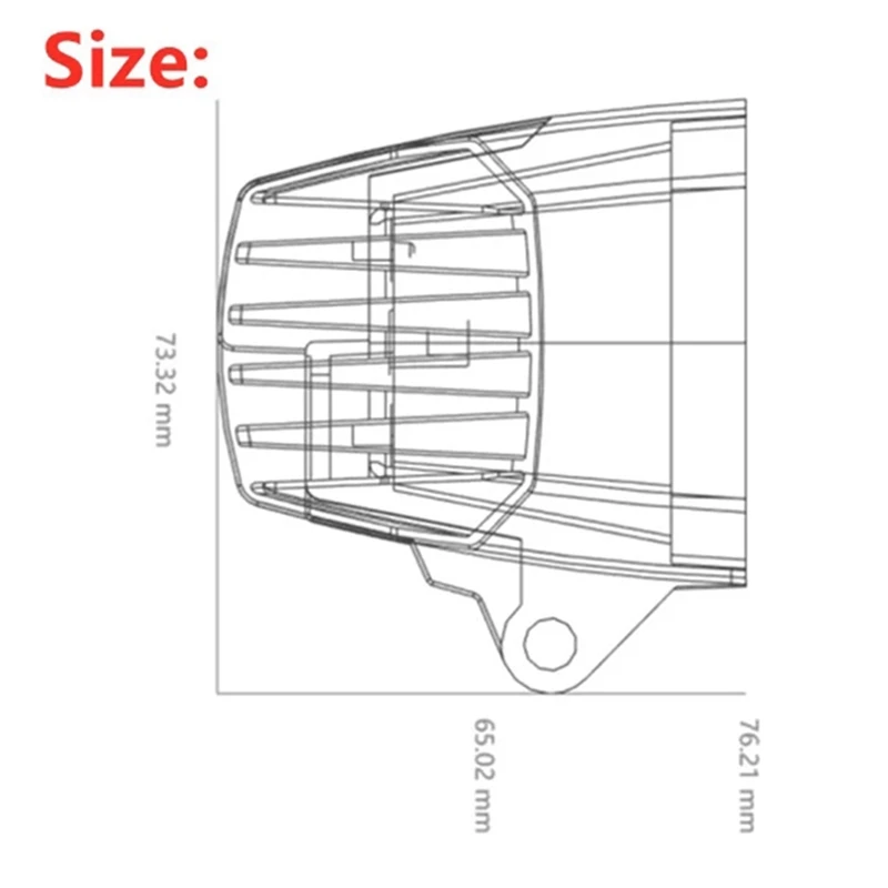 10-80V 7303S Forklift LED Warning Light Linear Area Safety Light Forklift Reversing Indicator Working