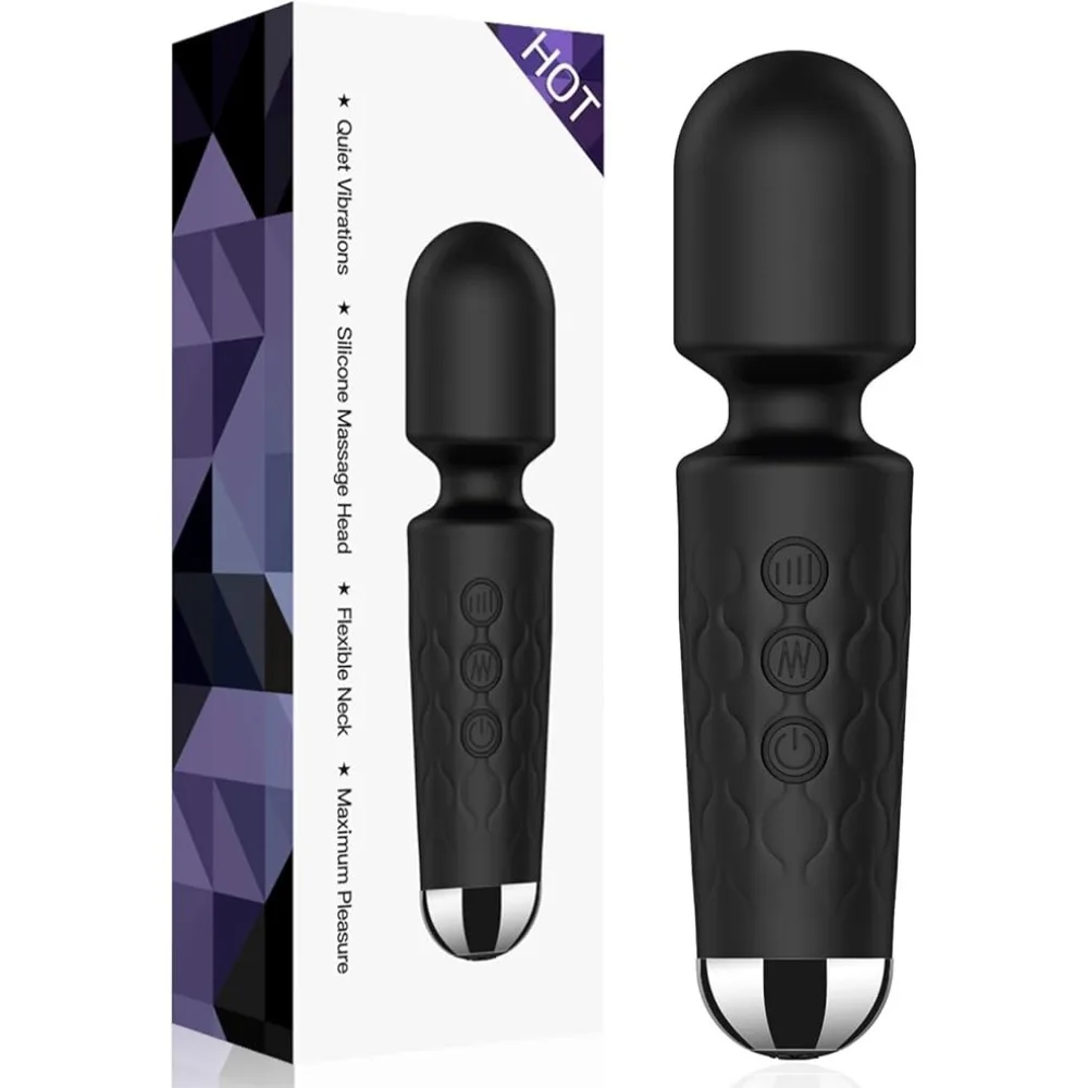 Vibrator-Zauberstab, Sexspielzeug, Spielzeug für Erwachsene, Klitorisstimulator, G-Punkt-Mini-Vibratoren für Frauen, 20 Geschwindigkeiten, wiederaufladbar, tragbar, Stick-Massagegerät 1