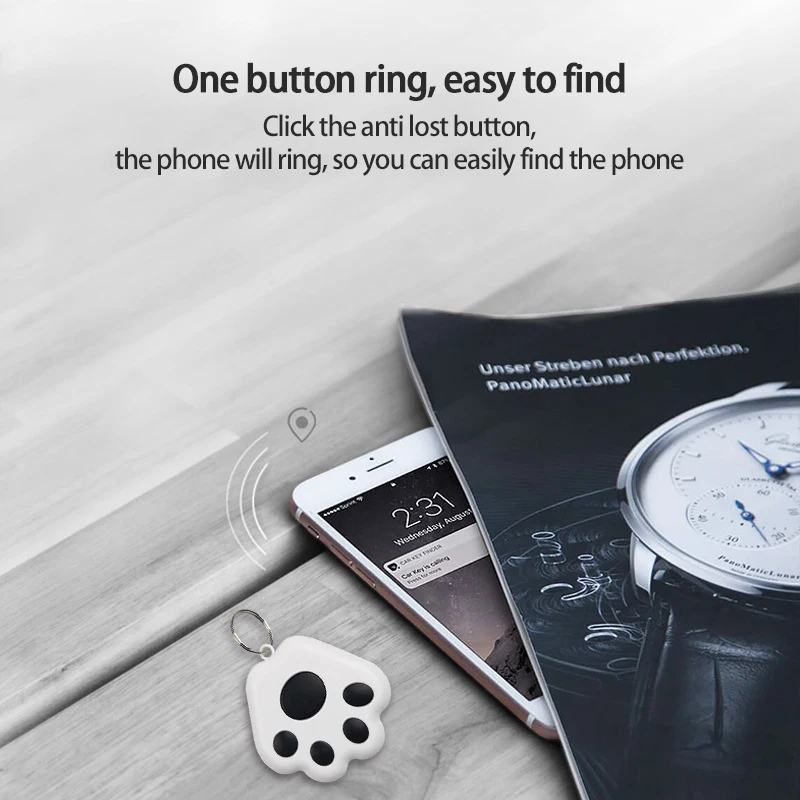 Claw Design Pet Smart GPS Tracker Mini Anti-Lost Waterproof Bluetooth Locator Tracer For Pet Dog Cat Kids Car Wallet Key Finders gps locator key finder anti lost tracker anti lose tracker item locator anti lost locator