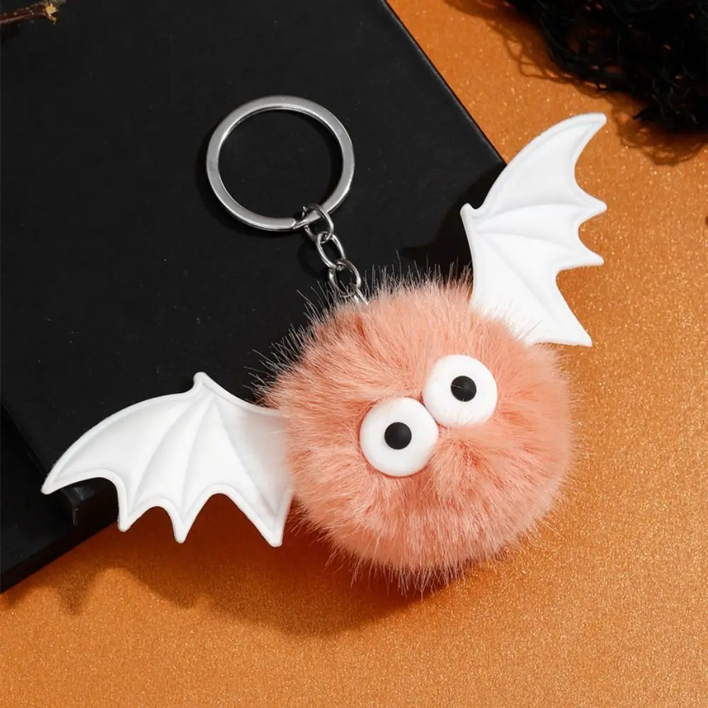 Plush Pendants Plush Bat Doll Keychain Plush Keyring Bag Pendants Halloween Keychain Key Holder Car Hanging Halloween Decor