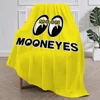 Fashion M-Mooneyes-Brand Logo Blanket Plush Nap Sofa rug for Living Room Warm Office Bedroom Birthday Home Travel Kid Gifts 3