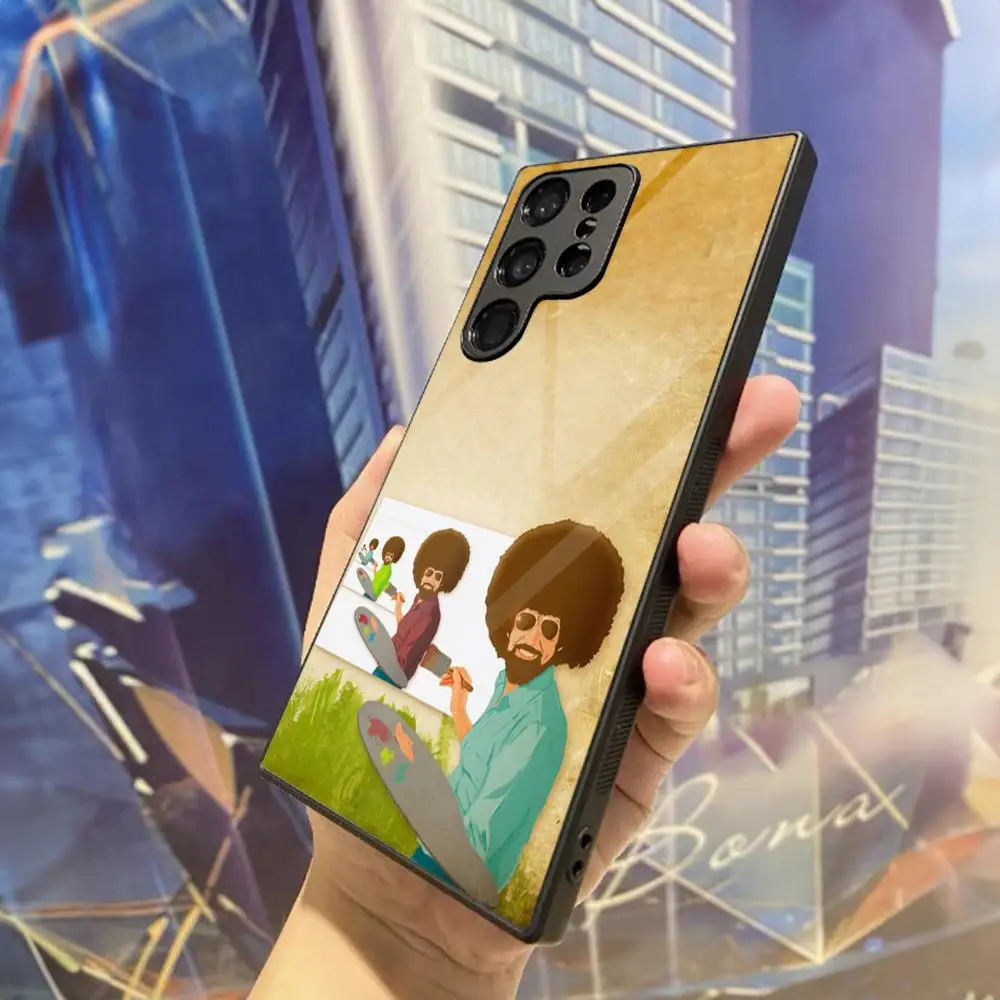 Custodia Per Telefono Bob Ross Senza Errori Per Samsung Galaxy S30 S23 S21 S22 S20 S10E S9 Note 20 10 Pro Ultra Plus Cover Posteriore In Vetro