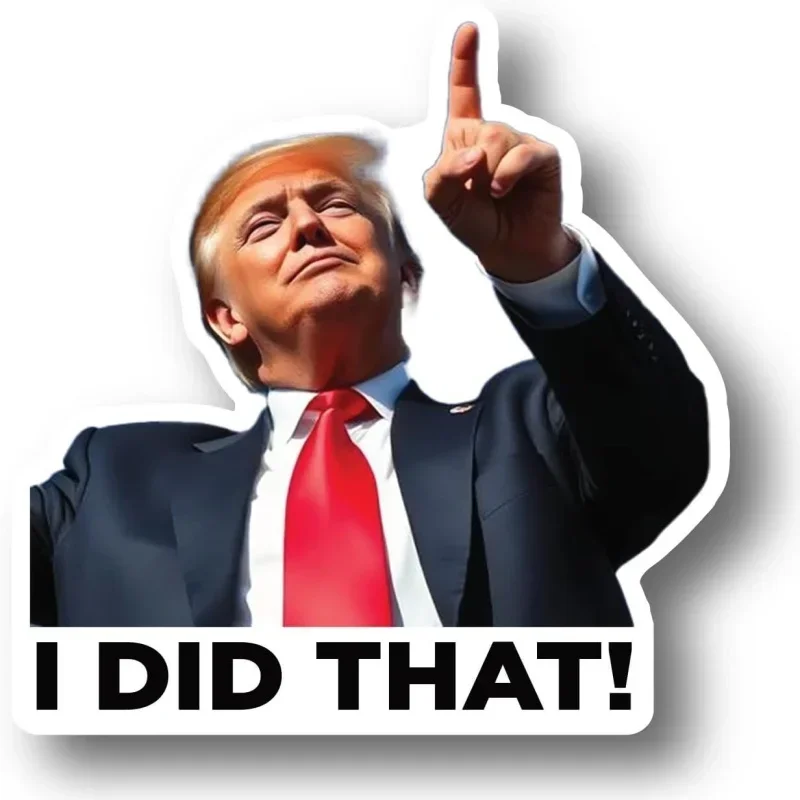 100pcs Funny Trump Stickers for Skateboard Guitar Laptop Luggage Phone Bike Car