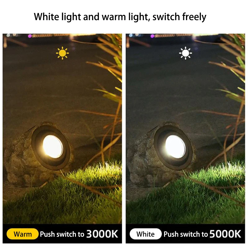 Led Solar Yard Art Lamp Outdoor Decorations For Garden Landscape Waterproof Resin Simulation Stone Lawn Ground Path Lights solar light bulb