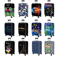 Popular Luggage Protective Cover Elastic Cloth Thickened Dust-proof Trolley Suitcase Cover Travel Accessories For 18-30Inch Case 1