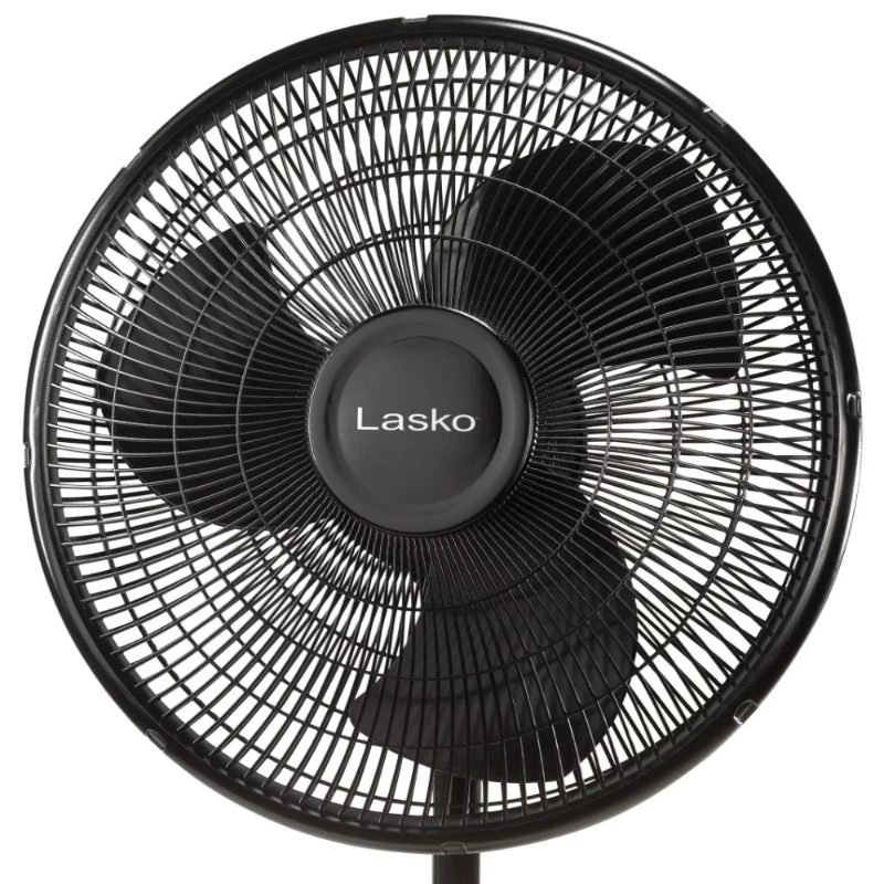 Lasko-Ventilador de pedestal oscilante ajustável, preto, 3 velocidades, S16500, 16