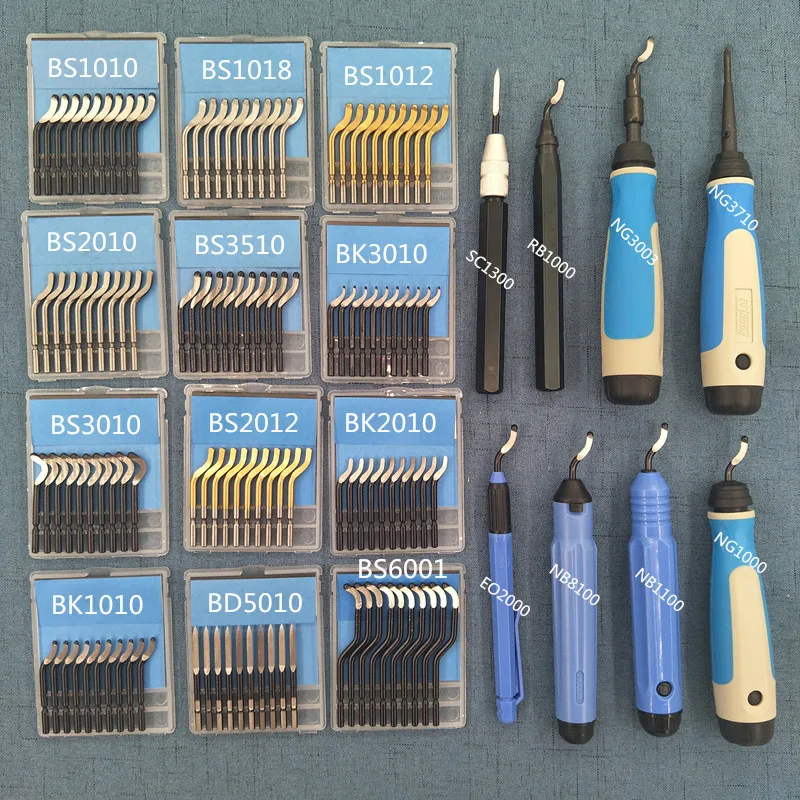 Deburring Tool Set Deburring knife BS1018 edger NB1100 edging blade BS1010 scraping blade BK3010 aluminum iron pipe deburring tool set cotton swabs