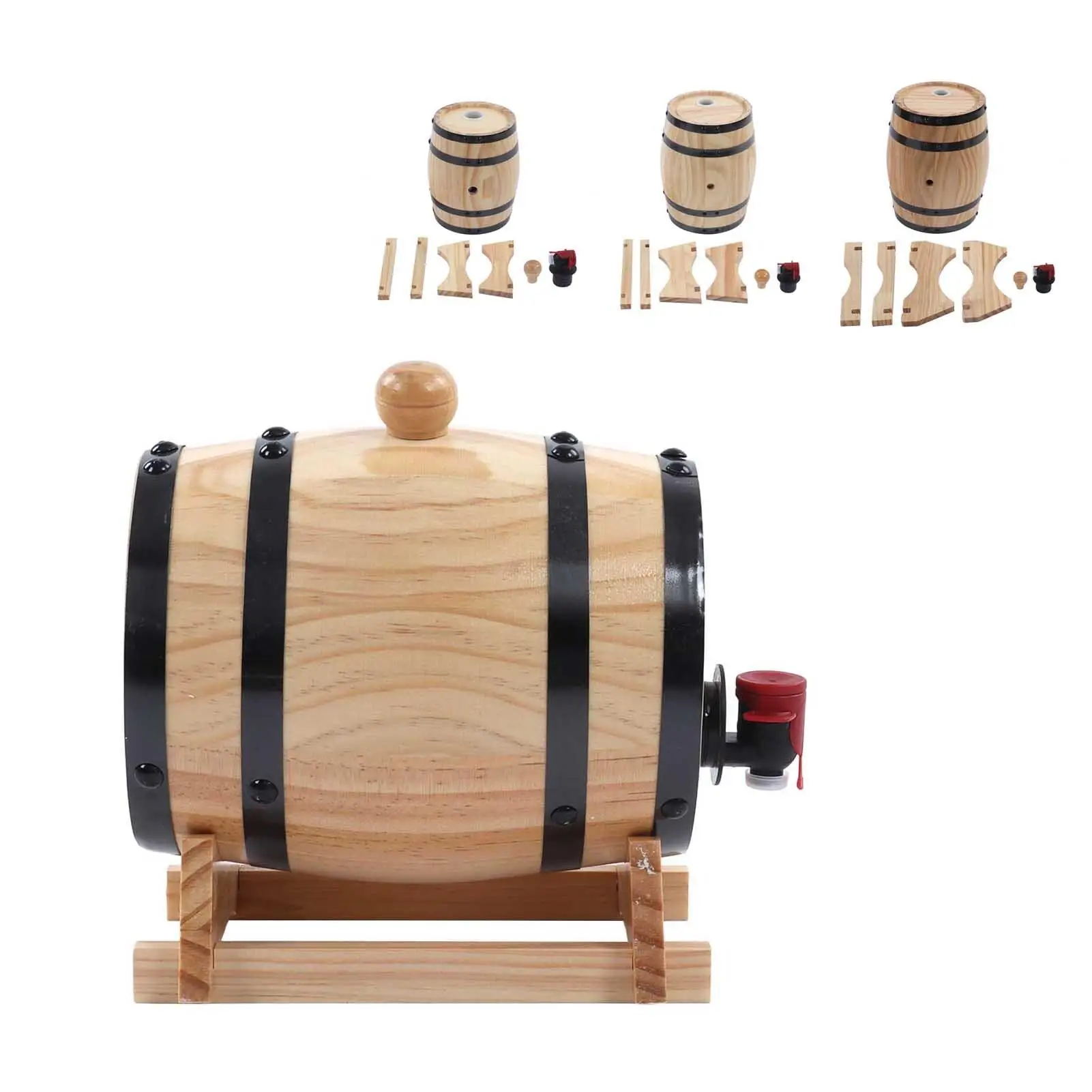 Description Picture 4 of itemWooden Wine Barrel for Aging Self-Brewed Wine & Beer - Perfect for Bars, Catering, and BBQs