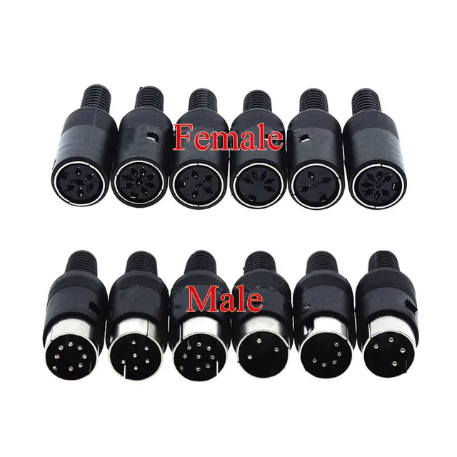 Connettore Maschio DIN Per Cavo - 3 Pin, Orientamento Dritto, Per Chassis O Montaggio Su Cavo - Foto 11