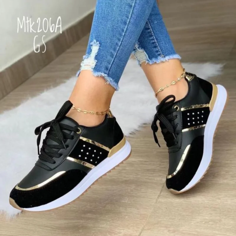 

Plus Size 36-43 Women Sneakers Light Weight Casual Sports Shoes Girl Vulcanize Shoes Leisure Outdoor Footwear Cheap Trainers