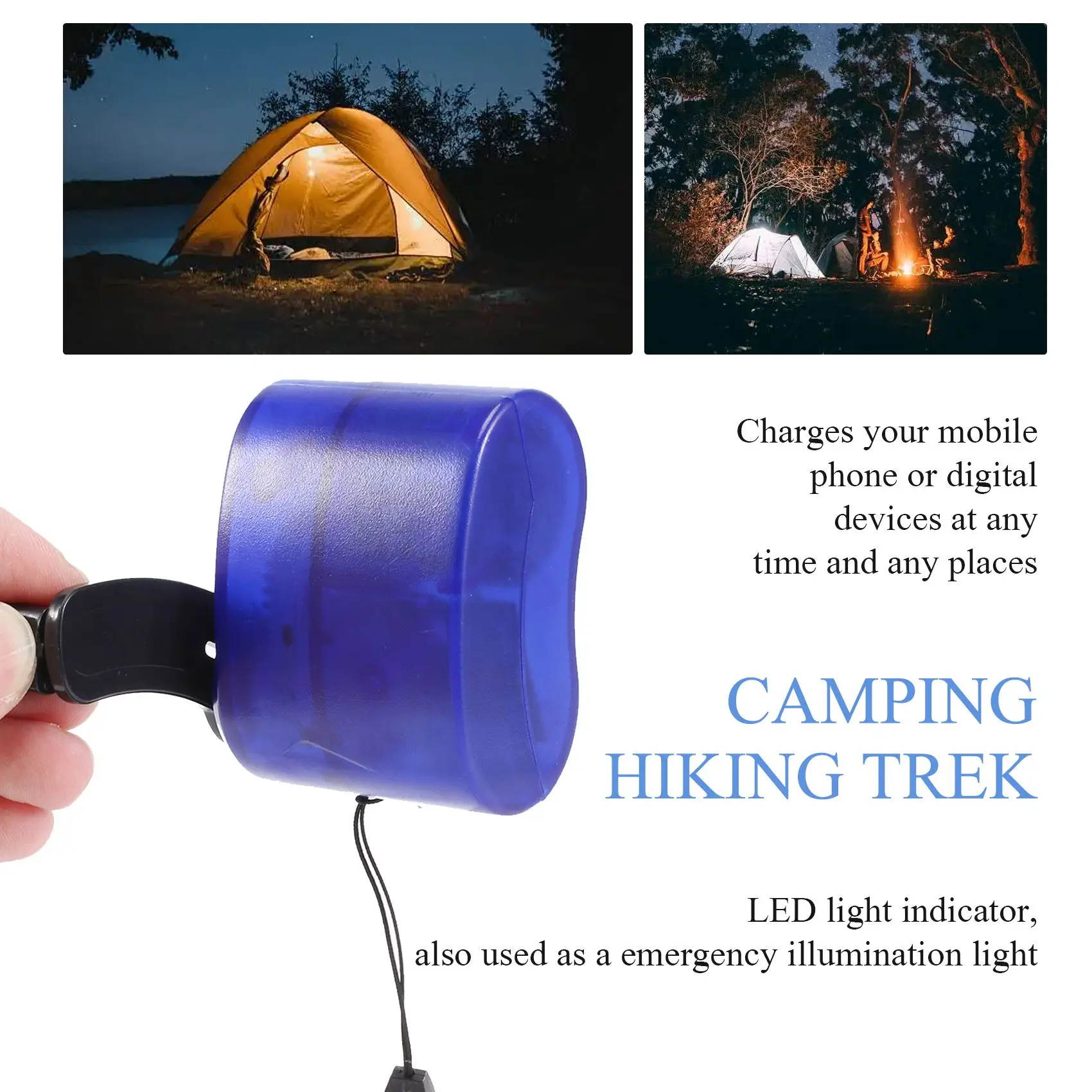 USB Hand Cranking Dynamo Emergency Universal charger Travel Charger Gadgets