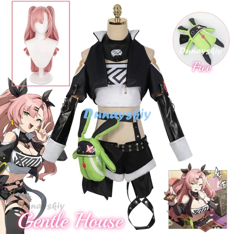 

Anime Game Zenless Zone Zero Gentle House New Roles Cosplay Costume Clothes Uniform Wig Sexy Woman Cosplay Halloween Woman Party