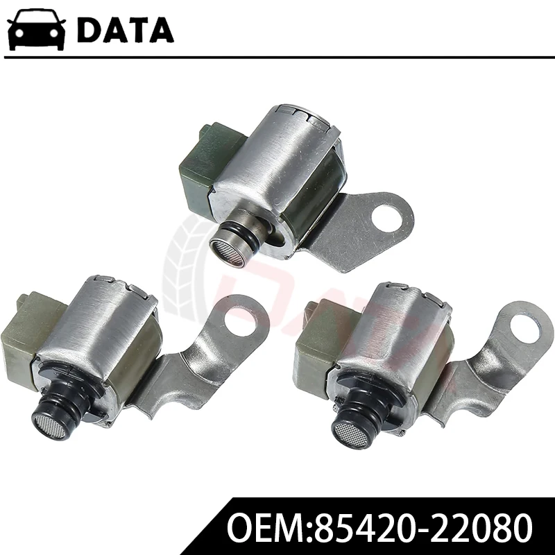 Kit de solenoides de bloqueo de transmisión DATA de 3 piezas A340E A340F para Toyota 4Runner Tacoma Jeep Cherokee Comanche