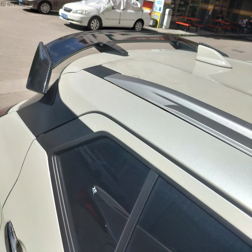 Ala spoiler sul tetto per Nissan KICKS 2016-2025 anni Kit corpo accessori per labbro coda bagagliaio in plastica ABS, nero lucido - immagine 4