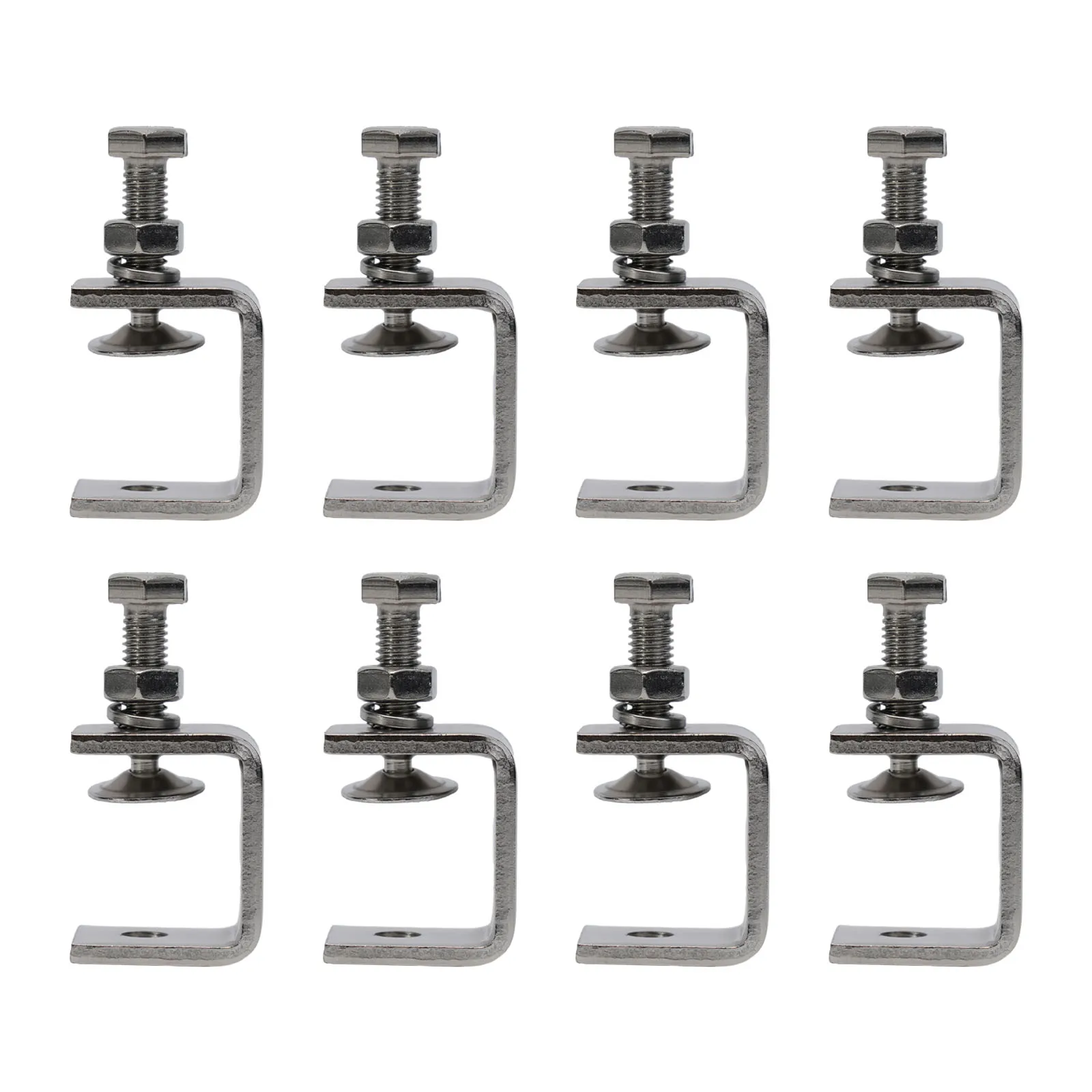 

8Pcs Small C-Clamps Stainless Steel Heavy Duty Pipe Fixture Replacement For Welding Carpenter Clamps For Hand Tool Accessories
