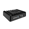 Industrial Mini PC Intel N100 Quad-Core DDR5 Dual 10G SFP+ 3×2.5G Ports Dual 4K NAS/Router Solution SIM Slot/WiFi 6 Support 3