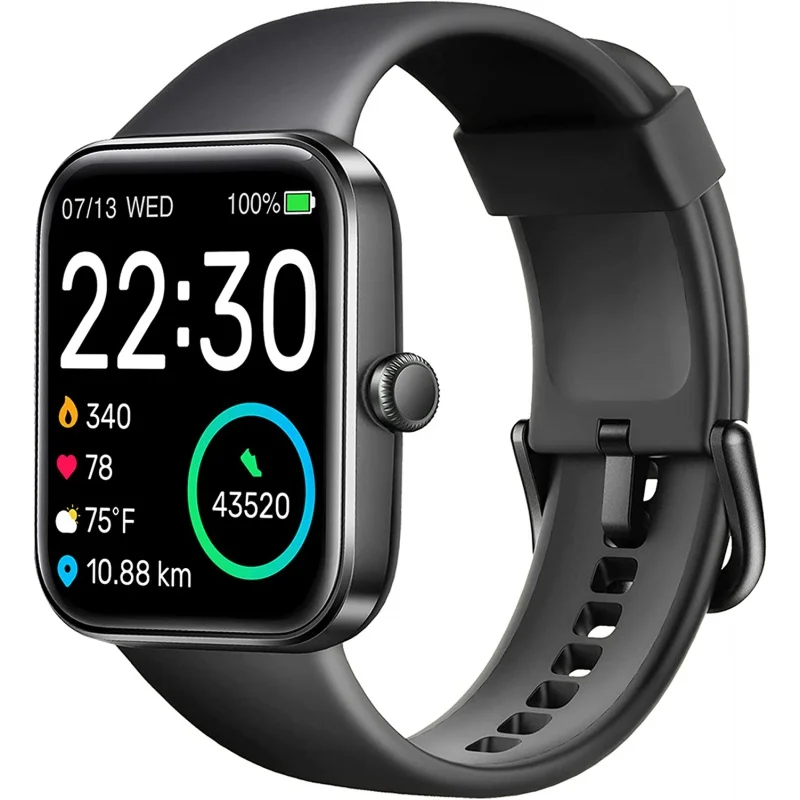 

Smart Watch, Fitness Tracker Health Monitor for Heart Rate, Blood Oxygen, Sleep, Touch Screen Bluetooth Smartwatch Fitness Wat