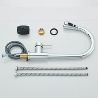 Rozin Chrome ก๊อกน้ําห้องครัวดาดฟ้าติดตั้งดึง Spout อ่างล้างจาน TAP ระดับเดียว Stream Sprayer หัวฉีด TAP 5